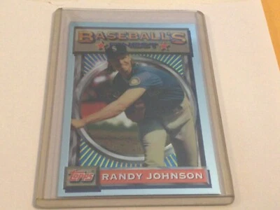 1993 Topps Finest Randy Johnson #154 HOF Mariners  - Image 1 of 2