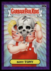 Cubo de basura cromado Topps 2021 para niños serie 4 Bony Tony Purple Wave/250 #132a - Imagen 1 de 2