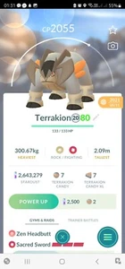 Terrakion Legacy (Heiliges Schwert) Pokemon Trade Go - Bild 1 von 2
