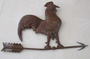 Rooster weather vane , Weathervane embossed hand made - Picture 1 of 10