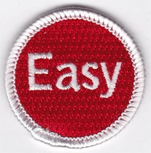 VERDIENSTABZEICHEN - SPOOF - EASY BUTTON - 1-1/2" DURCHMESSER - PRIVATAUSGABE - Bild 1 von 1