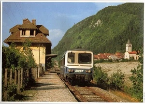 1990 -- AUTORAIL EN GARE DE NEYROLLES 3K909 - Picture 1 of 1