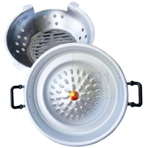 Thai Korean BBQ Pan Grill Mookata Hot Pot Stove Steak Charcoal Aluminium Set 12" - Picture 1 of 11