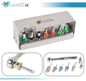 Dental Implant Mini Drivers Kit Universal Ratchet Wrench Hex Drivers 8 Pcs CE - Picture 1 of 2