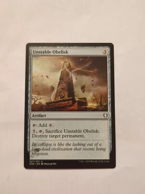 MISPRINT | MISCUT MTG Magic the Gathering Unstable Obelisk Commander Anthology - Image 1 of 3