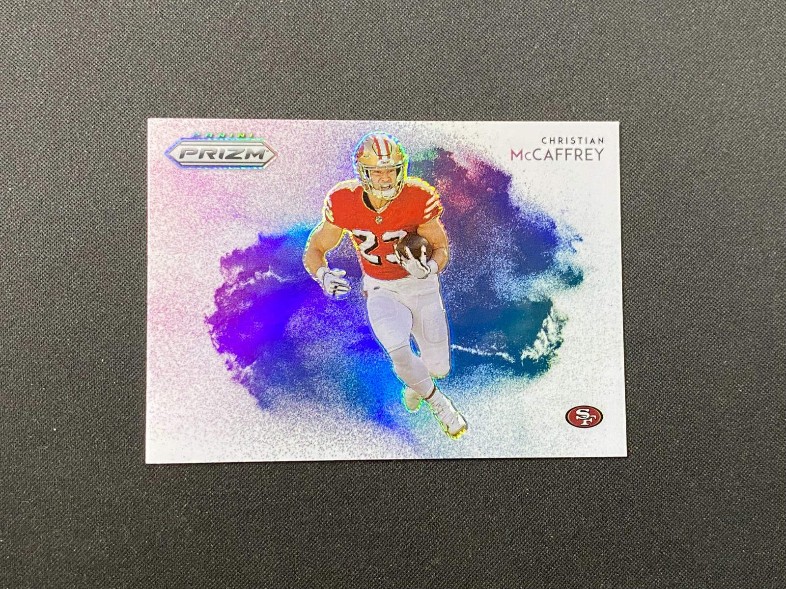2022 Panini Prizm 49ers Christian McCaffrey Color Blast Case Hit SSP BJLLS
