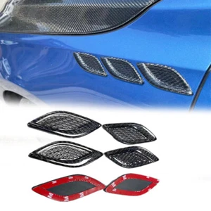 Universal Carbon Fiber Air Flow Fender Side Vent Hood Decor for BMW etc - Picture 1 of 6