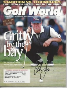 Lee Janzen Autographed Golf World Magazine D245 - Picture 1 of 1