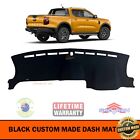 Black Dash Mat For Ford Ranger Next Gen Wildtrack Raptor 5/2022-2024 Dm1652