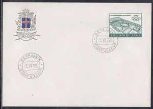 Iceland Scott 531 FDC - 1980 Olympic Games - Picture 1 of 1