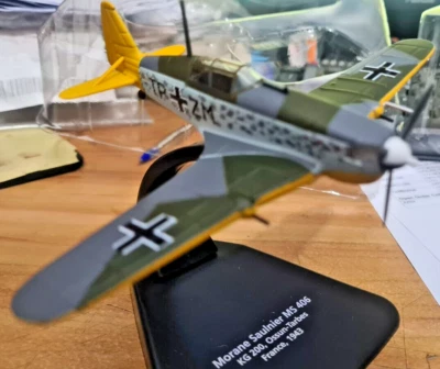 Morane Saulnier 406 KG 200 Francia 1943 - Scala 1:72 Die Cast - Oxford Aviation - Immagine 1 di 4