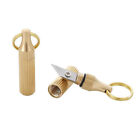 Mini Pocket Knife Keychain Portable Brass Key Ring Pendant Blade Open Cutter