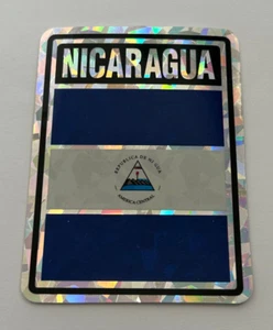Calcomanía reflectante con bandera de país de Nicaragua pegatina parachoques - Imagen 1 de 1
