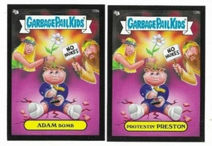 Garbage Pail Kids BNS 2 2013 conjunto completo de 146 tarjetas base negro paralelo 73 a/b - Imagen 1 de 1