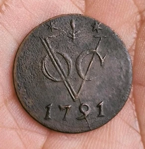 1791 Dutch Netherlands Voc Duit New York Penny Gelderland Copper Coin_L72 - Picture 1 of 4