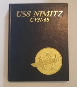 USS Nimitz (CVN-68) 1985 Mediterranean Deployment Cruise Book Small Stain Bot. - Picture 1 of 7