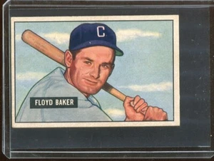 1951  Bowman  Baseball    # 87   Floyd Baker   (EX-MT)   Excellent to Mint - Bild 1 von 2
