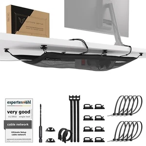 Ultimate Setup Filet de Gestion des câbles – Plateau de Fils sous Le Bureau – Or - Afbeelding 1 van 8