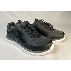 Women's Sport Runner by Anodyne-No. 23 Black Grey 6 1/2 FLAWED Comfort Diabetic - Picture 1 of 8