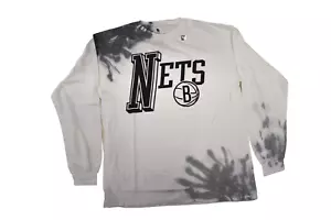 Junk Food Mens NBA Brooklyn Nets Basketball Long Sleeve Tie Dye Shirt New S-2XL - Picture 1 of 6