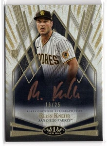 Topps Tier One 2022 Reiss Knehr Break Out Rookie Auto RC 16/25 Padres - Imagen 1 de 2