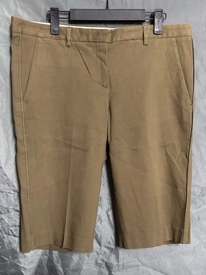 Bermudas Treeca marrón bolsillos de algodón Y2K Vintage Theory para mujer talla 12 Foto 1 de 4