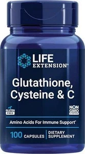Life Extension Glutathione, Cysteine and C, 500 mg of Vitamin C, Powerful to 100 - Picture 1 of 7