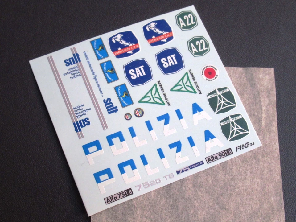 Decals Polizia Stradale e Autostradale - 1/24 - Immagine 1 di 1