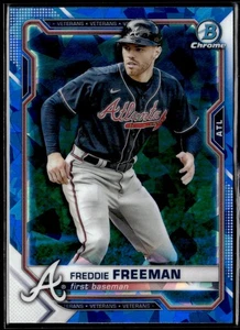 Bowman Chrome Sapphire Edition #83 2021 Freddie Freeman - Imagen 1 de 2