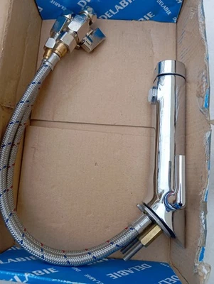 NEUF Mitigeur de lavabo temporisé sur vasque DELABIE REF 742500 VALEUR 200 EUROS - Photo 1/4