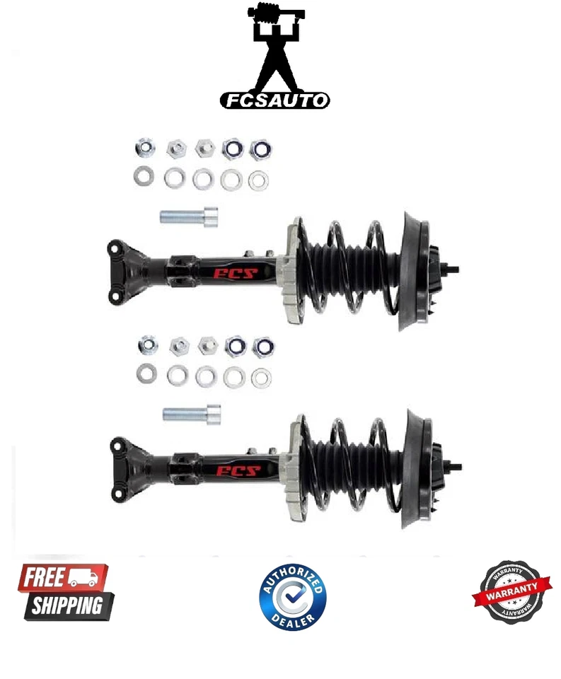 Conjunto completo de apoio de suspensão dianteiro FCS 2PCS e molas helicoidais para 01-05 Mercedes Benz C320 - Imagem 1 de 1