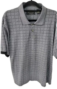 M.E. Polo sportiva adulto XL grigio nero cotone casual preppy outdoor uomo - Foto 1 di 8