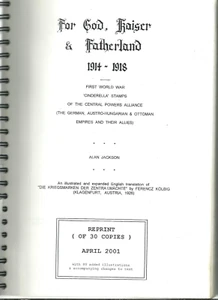FOR GOD, KAISER & FATHERLAND 1914-1918. FIRST WORLD WAR, CINDERELLAS STAM (WW19) - Picture 1 of 8
