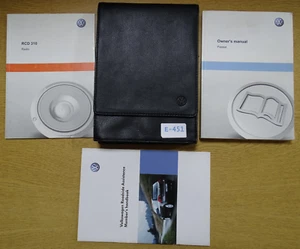 GENUINE VW PASSAT 2010-2014 OWNERS MANUAL HANDBOOK WALLET PACK E-451 - Picture 1 of 5
