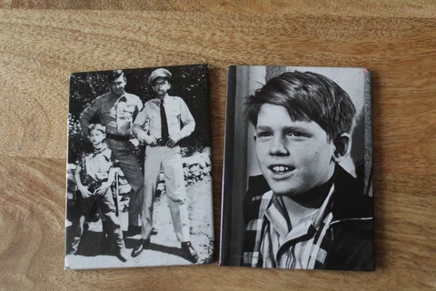 2 ~~ 1997 Andy Griffith Show Mayberry Enterprises - Opie Andy Don Knotts Magnets Cover