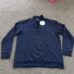 Neu mit Etikett - Criquet Herren 1/4 Reißverschluss Pullover | Größe Small | marineblau - Bild 1 von 5