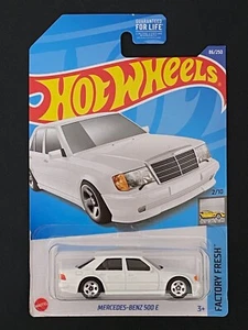 HOT WHEELS MERCEDES BENZ 500E DÓLAR BLANCO BLANCO EXCLUSIVO GENERAL SIN RLC STH - Imagen 1 de 3