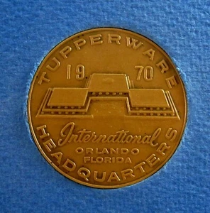 Vintage Tupperware Hostess Medallion Distributor Award Company Headquarters 1970 - Picture 1 of 5