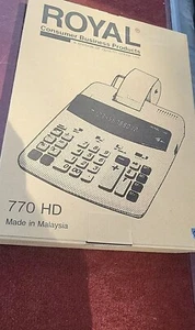 Royal 770 HD Desktop 12 Digit Electronic Calculating Machine Memory Print - Picture 1 of 4