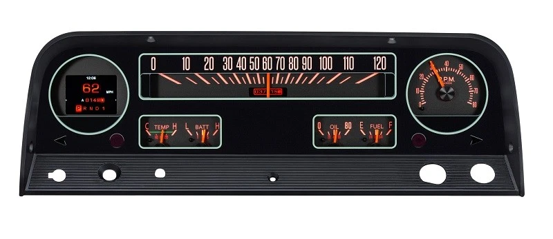 Sistema de calibre analógico para camioneta Chevy Dakota Digital 1964-66 RTX-64C-PU-X Foto 1 de 4