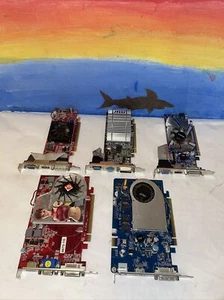 Lot of 5 Mixed 1GB-512MB PCIE video card with HDMI/DVI port - Picture 1 of 7