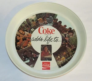 Vintage Original Coca-Cola Thermo Serv Coke Adds Life To... 13-inch Plastic Tray - Picture 1 of 2
