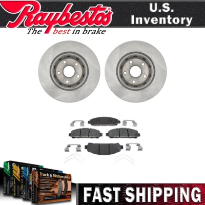 Rotores de freno delanteros y pastillas de freno de cerámica con herrajes para Toyota Venza 2009-2016 Foto 1 de 4