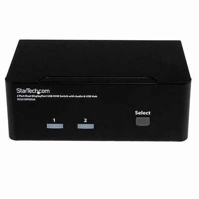 KVM -Schalter mit 2 Ports Startech SV231DPDDUA Schwarz - Bild 1 von 4