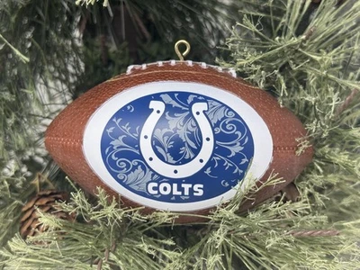 NFL Indianapolis Colts Fútbol Adorno de Navidad Foto 1 de 3