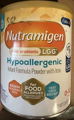Nutramigen 123901 con fórmula infantil Enflora LGG - 12,6 OZ. Polvo de lata Foto 1 de 2