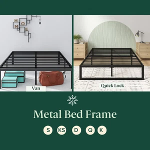 Bed Frame Queen Double Single King Mattress Base Metal Platform Zinus QuickLock - Picture 1 of 26