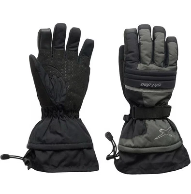 Ski-Doo Mens X-Team Nylon Snowmobile Gloves Water/Windproof Warm Charcoal Grey Foto 1 de 4