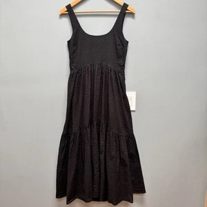 AYR Magic Hour Maxi Sleeveless Tiered Dress in Black XS - Picture 1 of 11