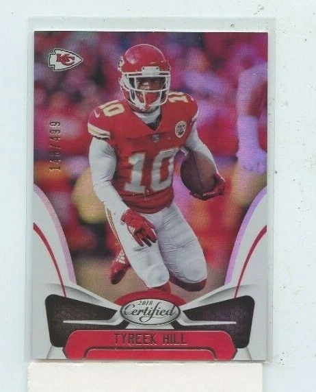 Tyreek Hill 2018 Panini Certified Mirror Silver Parallel #D /499 - Image 1 of 1